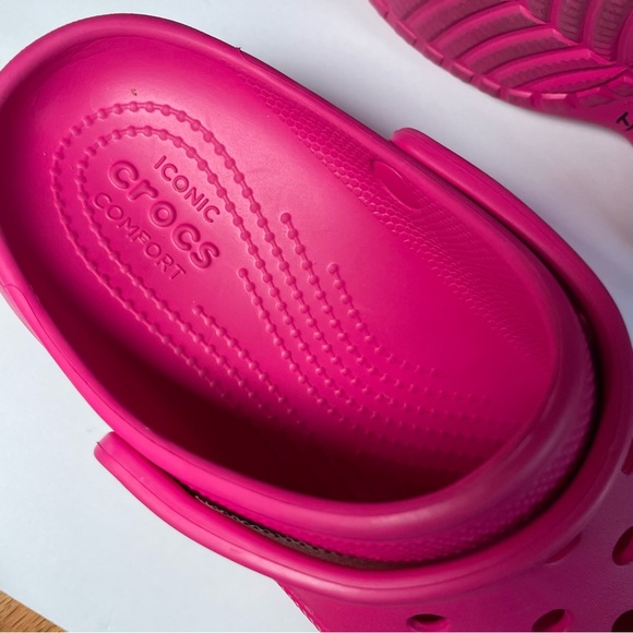 platform pink crocs size 11 in women - Picture 3 of 5
